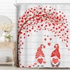 Gnome Couple Love Tree Fabric Shower Curtain For Your Bathroom Decor