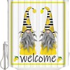 Gnome with Lemon Print Shower CurtainFarm Fresh Bathroom Liner for Women