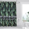 Go Green with this Rainforest and Tropical Leaves Shower Curtain for an Eco-Friendly Bathroom
