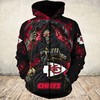 Go On The Hunt This Halloween With This Kansas City Chiefs Death Seeks Its Prey 3D Hoodie