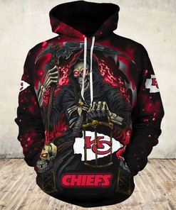 Go On The Hunt This Halloween With This Kansas City Chiefs Death Seeks Its Prey 3D Hoodie
