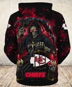 Go On The Hunt This Halloween With This Kansas City Chiefs Death Seeks Its Prey 3D Hoodie