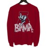 Go Vintage with this 90s Alabama Red Crewneck, featuring University of Alabama Mascot Design