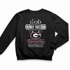God First Family Second Then Georgia Bulldogs Football Tee - Perfect Apparel for Fans with Faith