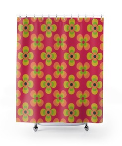 Golden Elephant Shower Curtain with Vintage Design 