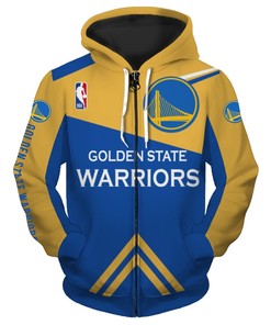 Golden State Warriors 3D All-Over Print Zip Up Hoodie - Nhl Fan Gift