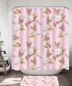 Good Corgi Dog Shower Curtain - Ideal For Dog Lovers!