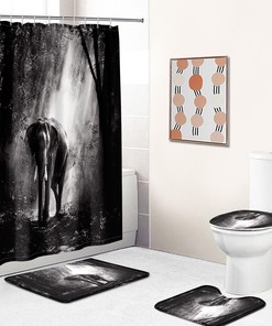 Gorgeous Elephant Shower Curtain For Your Bathroom