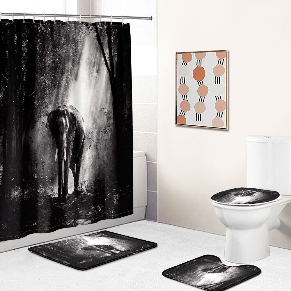 Gorgeous Elephant Shower Curtain For Your Bathroom