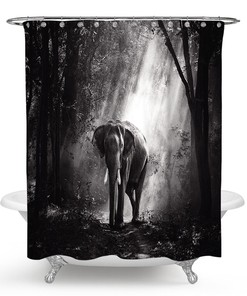 Gorgeous Elephant Shower Curtain For Your Bathroom