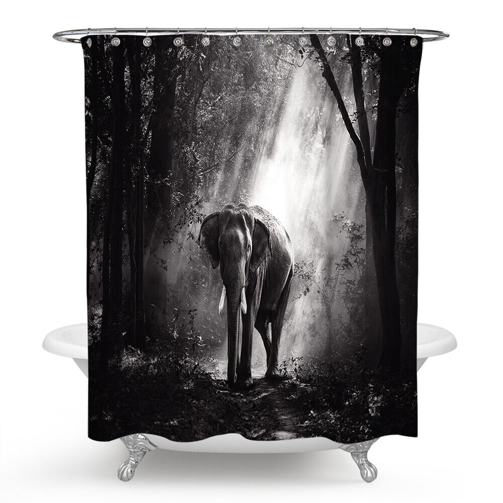 Gorgeous Elephant Shower Curtain For Your Bathroom