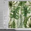 Gorgeous Floral Curtain Featuring Banana Leaf Shower Curtain, Waterproof, Perfect For Your Bathroom Decor