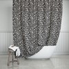 Gorgeous Gray Leopard Print Bathroom Shower Curtain with Animal Print Bath Curtain and Glam Bathroom Decor