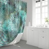 Gorgeous Mermaid Scales Shower Curtain in Aqua Marine Design for Your Bathroom 
