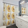 Gorgeous Sunflower Shower Curtain for a Refreshed Bathroom 