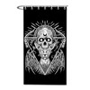 Gothic Cat Skull Fabric Shower Curtain - Vintage Gothic Bathroom Decor 