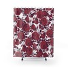 Gothic Red Roses Shower Curtain With Romantic And Dramatic Print 