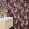 Gothic Rose Gold Maroon Shower Curtain, Elegant Luxury For Your Bathroom