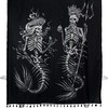 Gothic Skeleton Mermaid Flash Flood Shower Curtain - Black And Unique For Your Bathroom