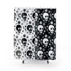 Gothic Skull Head Print Shower Curtain for a Bold Bathroom Statement
