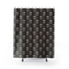 Gothic Skull Horror Pattern Shower Curtain Dark And Spooky Design For Bathroom 