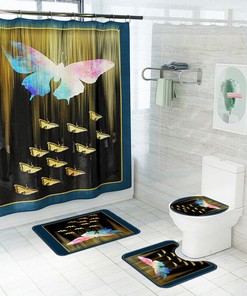 Gothic Skull Shower Curtain For Halloween Bathroom Decoration With Unique Design