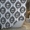 Gothic Skull Shower Curtain Set for a Creepy Chic Bathroom Decor