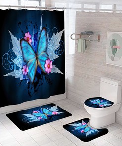 Graceful Butterfly Shower Curtain - Cute And Colorful Decor For A Playful Bathroom
