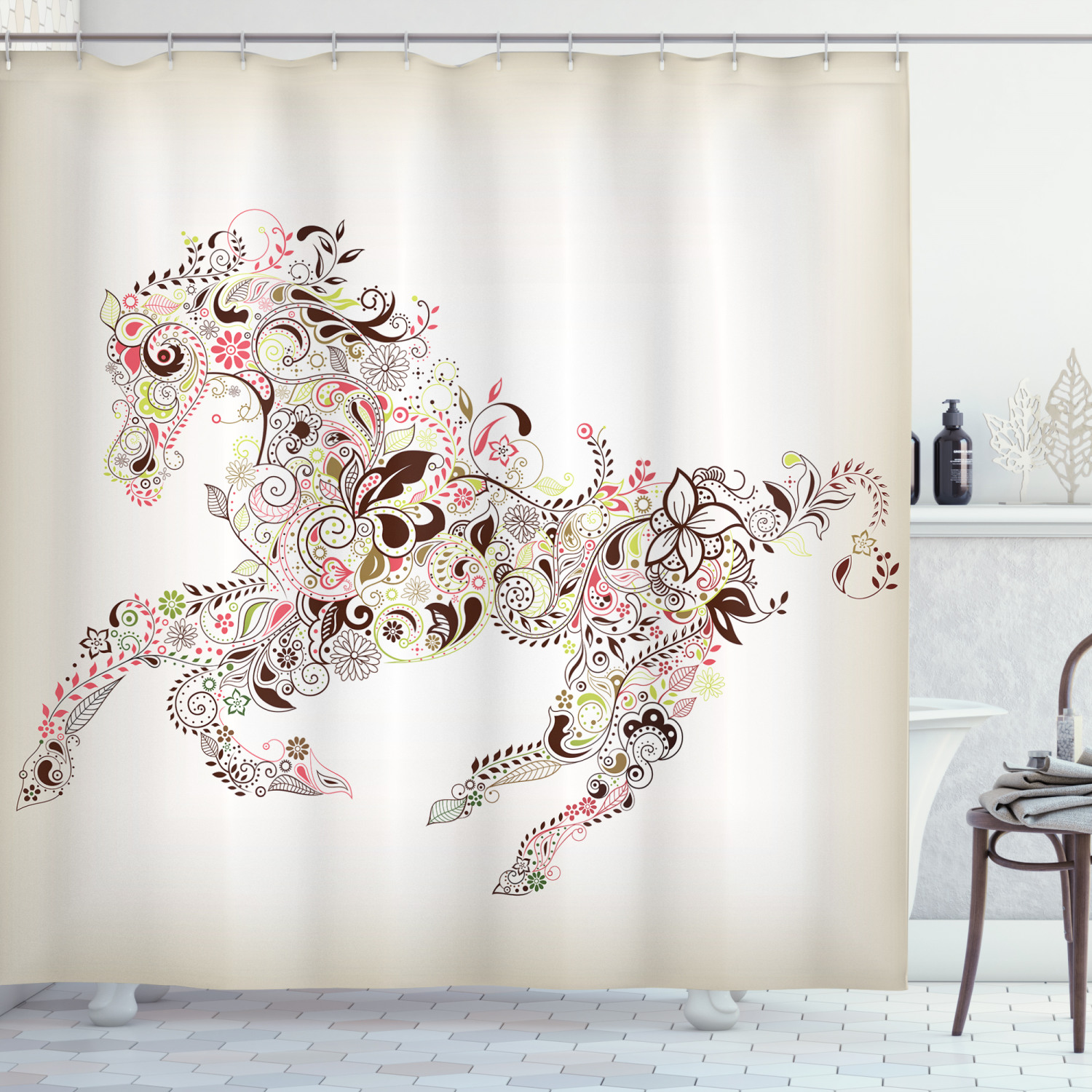 Graceful Horse Shower Curtain