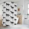 Graceful Horse Shower Curtain - Rustic Animal Themed Bathroom Decor 