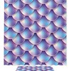Gradient Purple Mermaid Scales on Waterproof Bathroom Shower Curtain