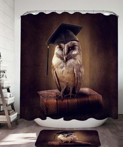 Graduated Owl Shower Curtain - An Elegant Add-On To Your Bathroom