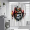 Graffiti Color Monkey Bathtub Shower Curtain Abstract Gorilla Minimalism With Street Art Style 