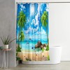 Graffiti Owl Shower Curtain Dark Blue Fabric Bathroom Curtain Waterproof Bath Decor