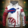 Graphic Balls All Over Print Baltimore Ravens Hoodie 3D Zip Hoodie Pullover