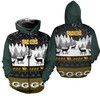Graphic Balls Zip Hoodie Pullover All Over Print 3D For Fans Of Green Bay Packers