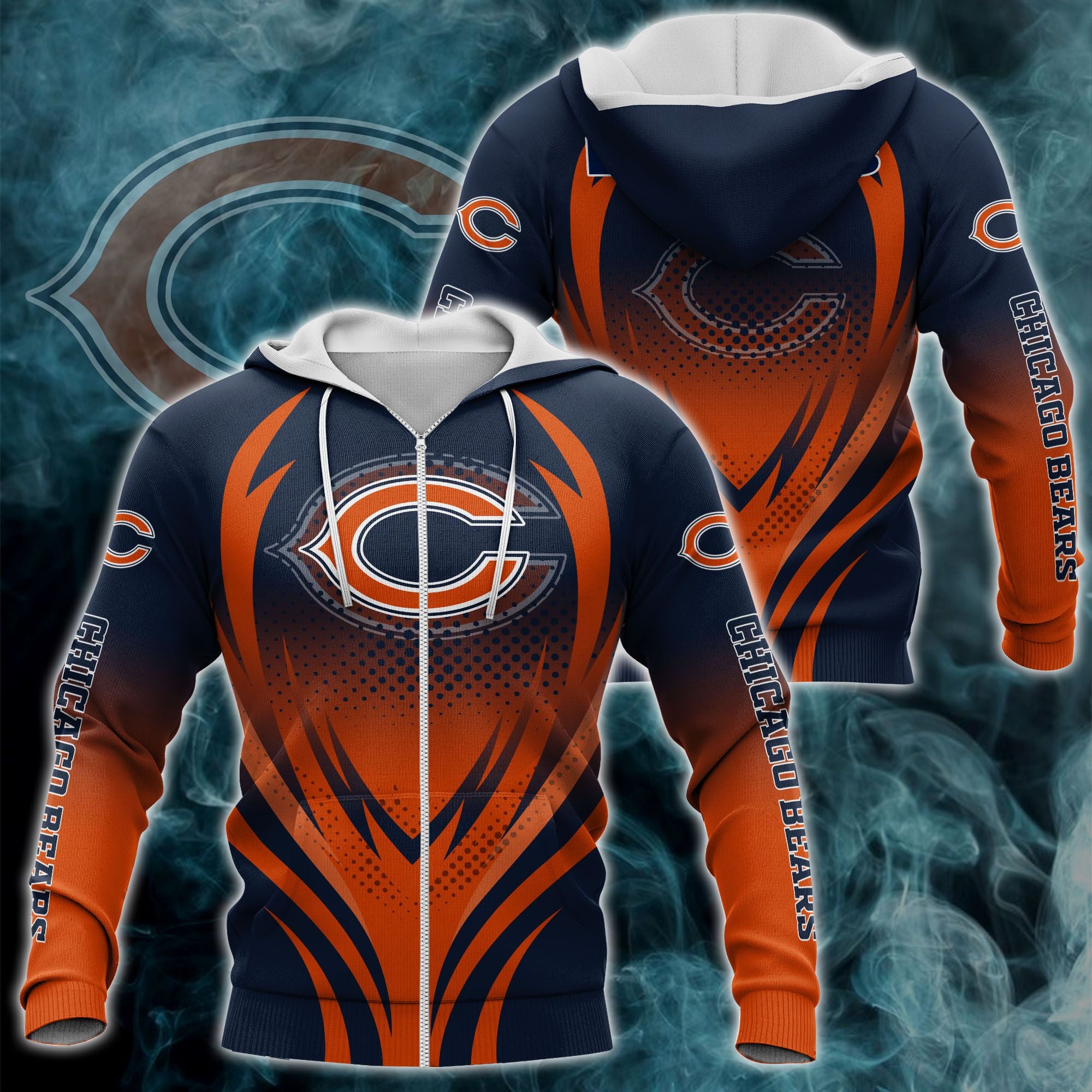 Graphic Cincinnati Bengals Zipper Hoodie Perfect Gifts For Fans