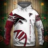 Graphic Nfl 3D All Over Print Hoodie In Zip Up Or Pullover Style For Atlanta Falcons Fans