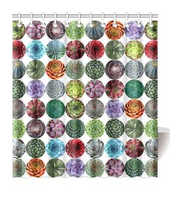Graphical Set Color Sharks Waterproof Shower Curtains Bathroom Decoration With Animal Design 