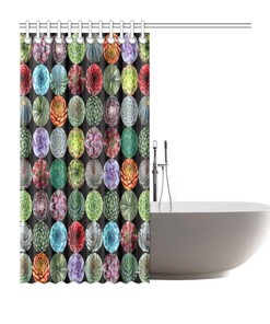 Graphical Set Color Sharks Waterproof Shower Curtains Bathroom Decoration With Animal Design 