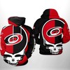 Grateful Dead 3D All Over Print Hoodie - Carolina Hurricanes Nhl Fans Zip-Up Option 