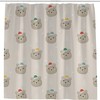 Gray Christmas Polar Bear Shower Curtain for Festive Bathroom Decor