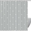 Gray Stars Shower Curtain - Waterproof and Washable Fabric 