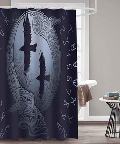 Green Bamboo Leaves Shower Curtain - Nature Print for Home Bathroom Decor