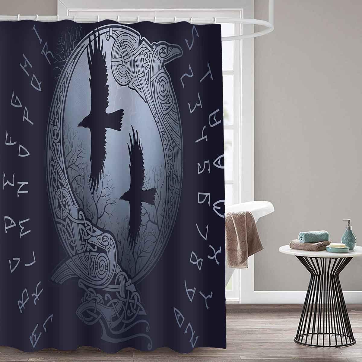 Green Bamboo Leaves Shower Curtain - Nature Print for Home Bathroom Decor
