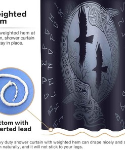 Green Bamboo Leaves Shower Curtain - Nature Print for Home Bathroom Decor
