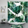Green Banana Leaf Tropical Shower Curtain 