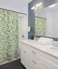 Green Bathroom Decor With Vintage Art Nouveau Style: An Eye-Catching Addition To Your Bathroom