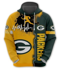 Green Bay Packers 3D All Over Print Zip Hoodie For Nfl Fans With Custom Design