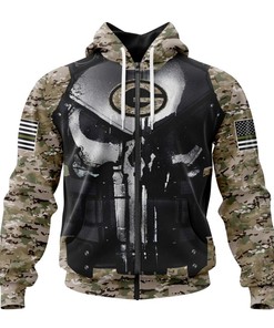 Green Bay Packers Camo Hoodie With Custom Name & Number, Perfect Gift For Fans